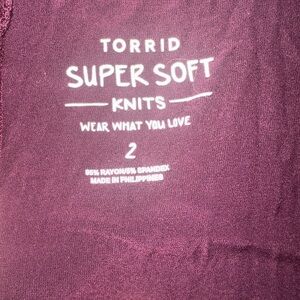 Torrid Super Soft Knits Top in Purple